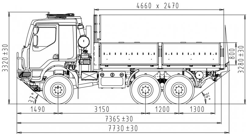 6x6 Cargo Truck With Cargolift Platform Brno Defence Group